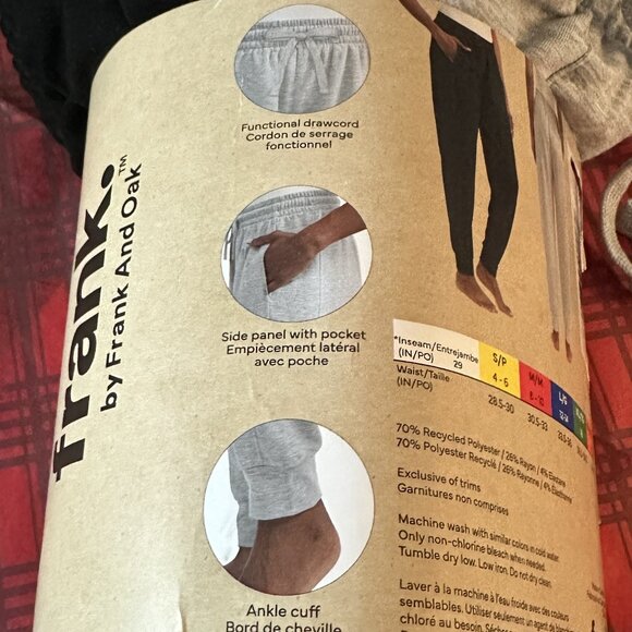 Frank And Oak Women’s Cargo Lounge Pant 2-pack Size l NWT - Picture 2 of 4